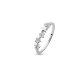 Dancing Star Silver Ring, White Rhodium, Premium Cubic Zirconia + Give Hope Gift