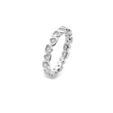Eternity Love Silver Ring, White Rhodium, Premium Cubic Zirconia+ Give Joy Gift