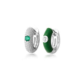 Silver Versatile Hoop, White Rhodium, Natural White Topaz + Give Hope Gift