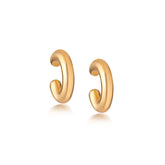 Silver Plump Ear Cuff, Yellow Gold Plating + Star Fish Gift