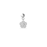 Silver Violet Charm, White Rhodium, Premium Cubic Zirconia + Give Magic Gift