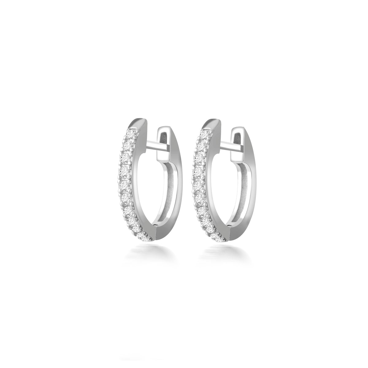 Silver Classic Hoop Earrings + Give Love Gift