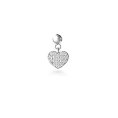 Silver Chubby Heart Charm + Give Joy Gift