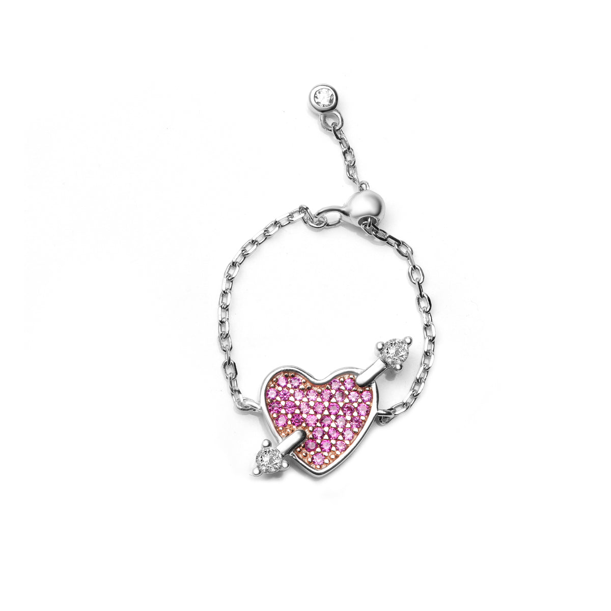 Cupid Heart Adjustable Ring + Sun Gift