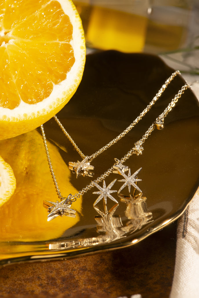 Single Bright Star Necklace + Give Joy Gift