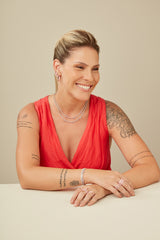 Woman wearing jewelry
