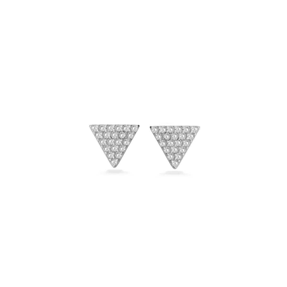 Mini Triangle Pavé Earrings + Give Magic Gift