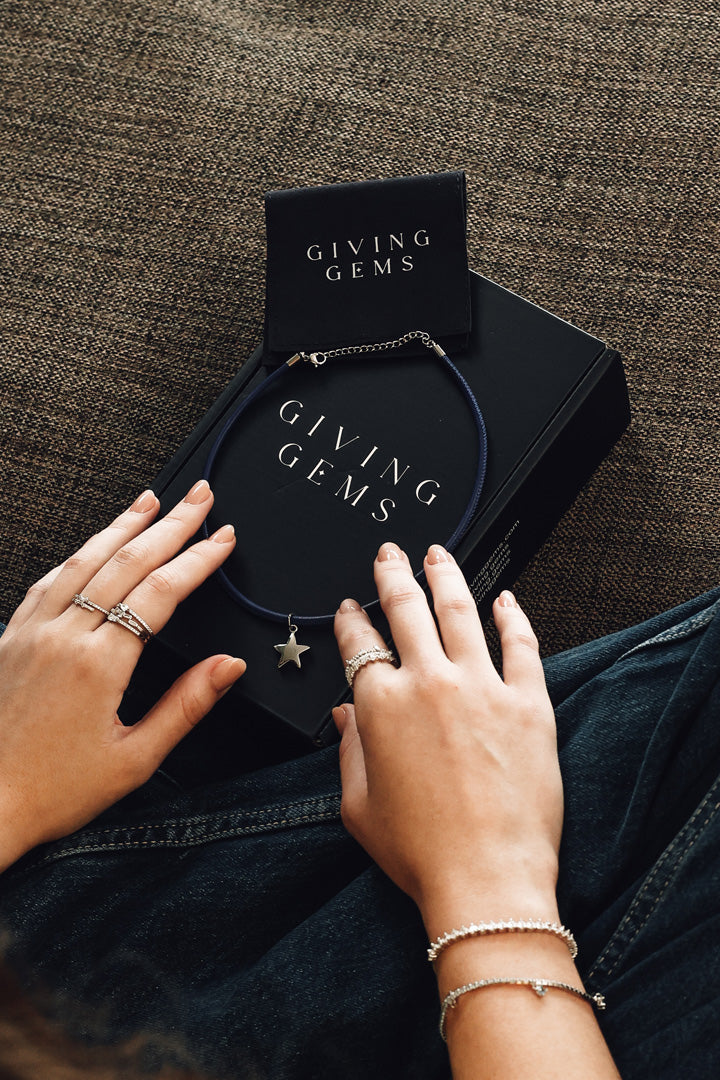Marquise & Pavé Silver Ring, White Rhodium, Premium Cubic Zirconia + Give Hope Gift