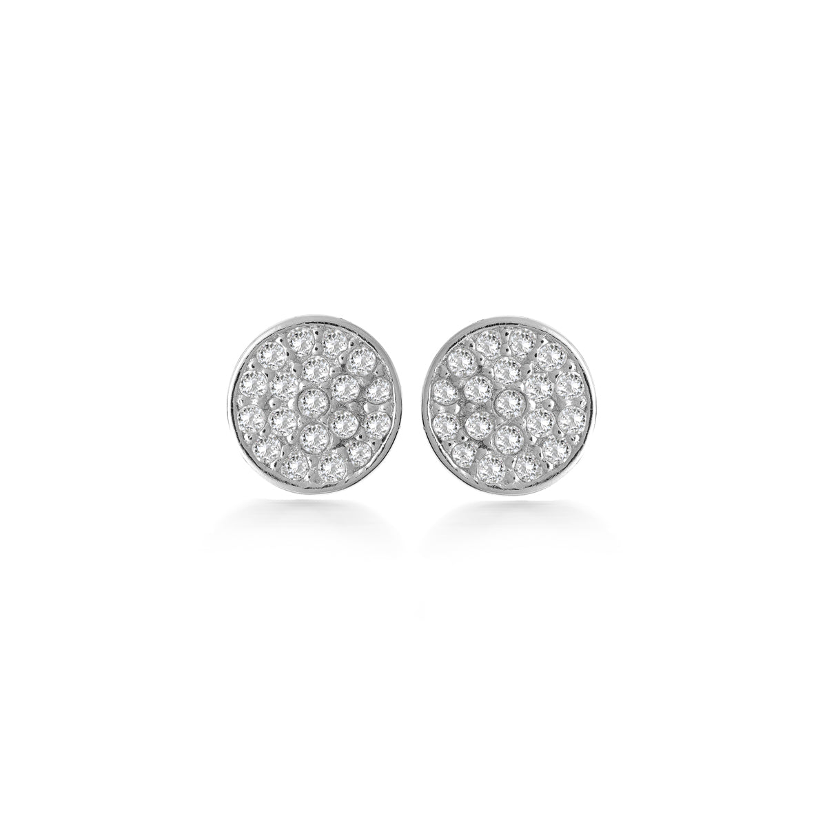 Round Pavé Earrings + Give Love Gift