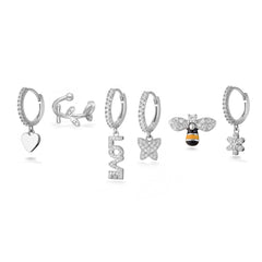 Single Silver Earring Set + Give Magic Gift