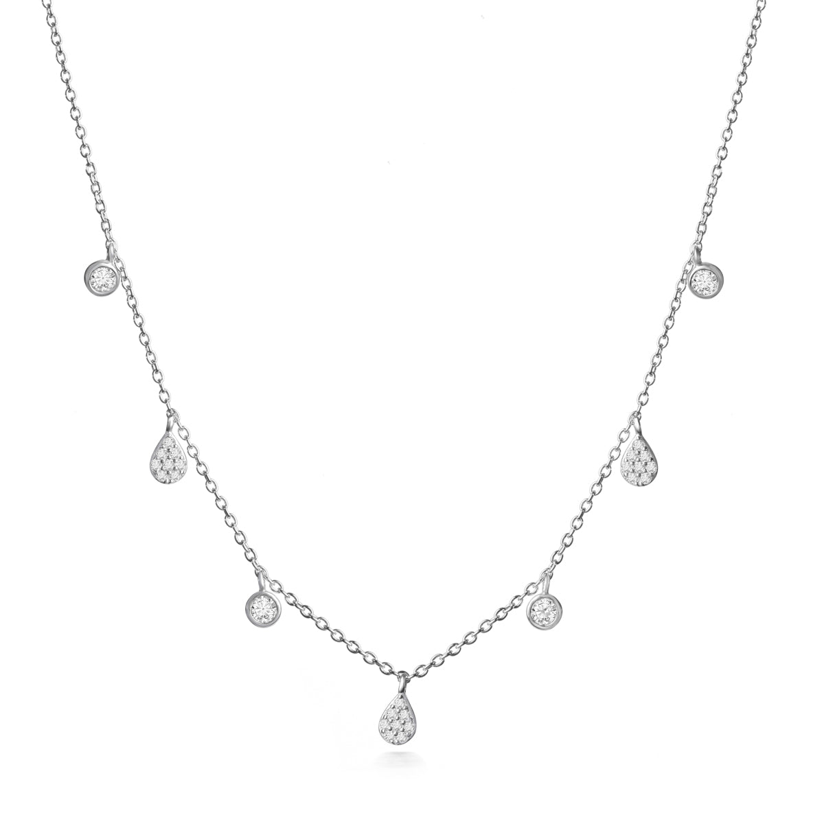 Sparkling Pavé Drops Necklace + Give Hope Gift