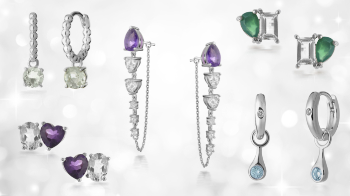 An image featuring several types of gemstone cuts set in rings.